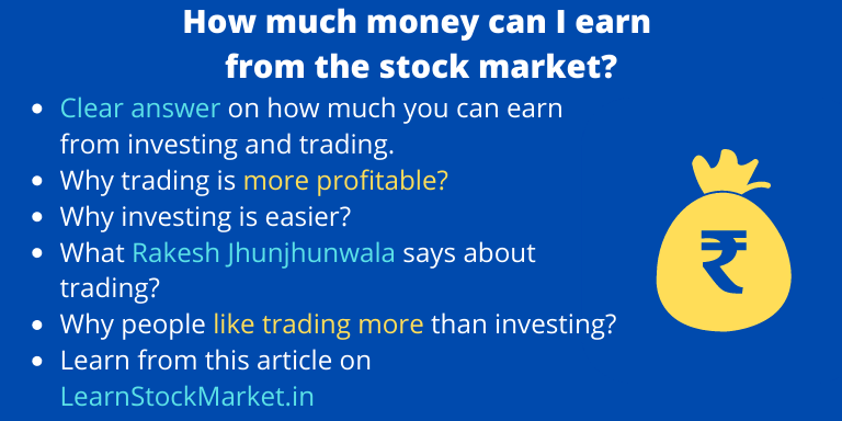 How much money can I earn from the stock market