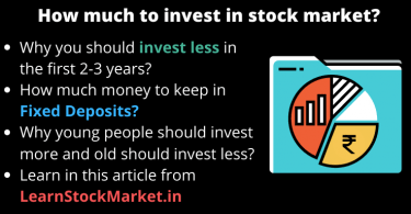 How much to invest in stock market
