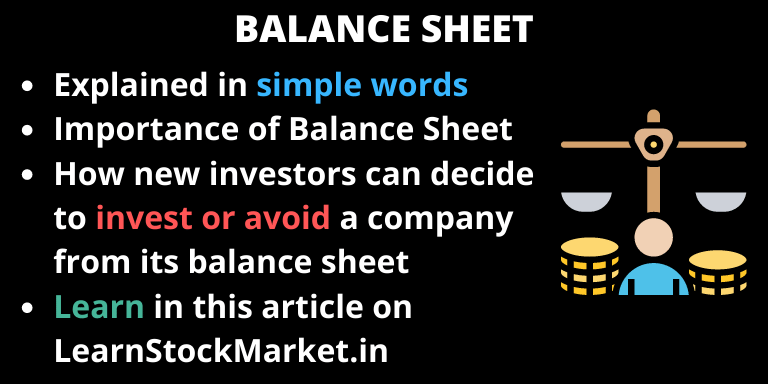 Balance Sheet