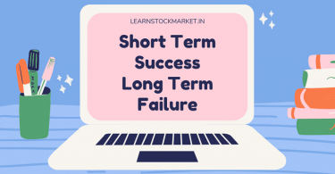 Short term success, long term failure 1