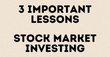 3 Important Lessons Stock Market