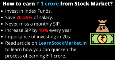 How to earn 1 crore in Stock Market